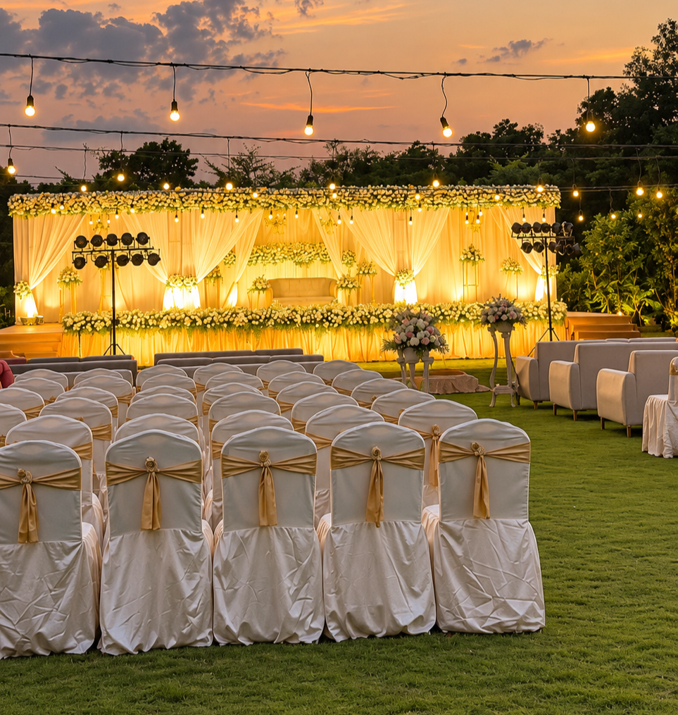 Outdoor lawn space, view 4